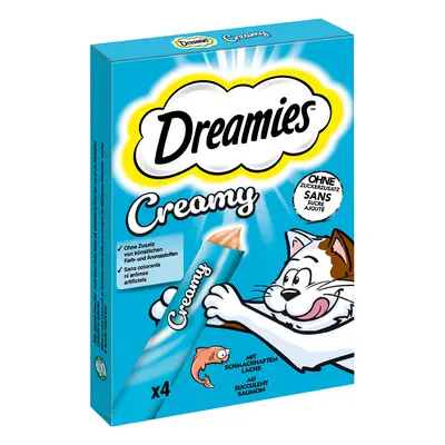 20% taniej! Przysmaki Dreamies, różne rodzaje - Creamy Snacks, łosoś (4 x 10 g)