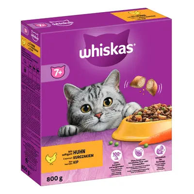 15% taniej! Whiskas sucha karma dla kota, różne rodzaje - 7+ Senior z kurczakiem, 800 g