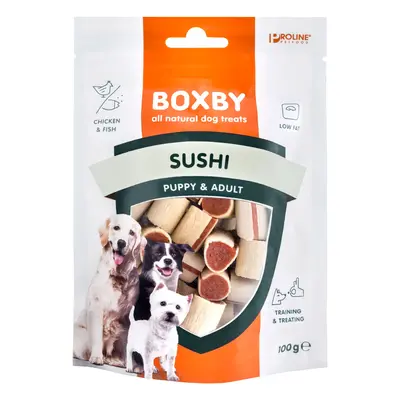 10% taniej! Przysmaki dla psa Boxby, różne rodzaje - Sushi, 2 x 100 g