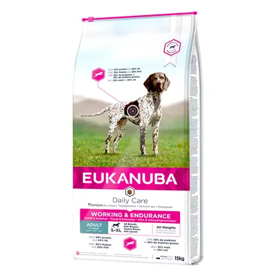 10% taniej! Eukanuba, karma sucha dla psa, 12 kg / 15 kg - Daily Care Working & Endurance Adult,