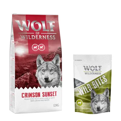 Wolf of Wilderness, sucha karma dla psa, 12 kg + przysmak Wild Bites, 180 g gratis! - Adult, Cri