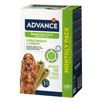 20% taniej! Advance Dental Sticks, 2 x 360 g / 720 g - Medium/Maxi, 2 x 720 g