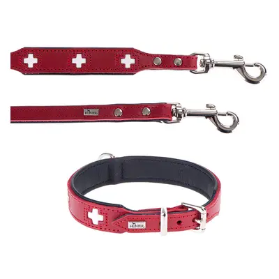 Komplet Hunter: obroża + smycz Swiss - Obwód szyi: 41-49 cm + smycz