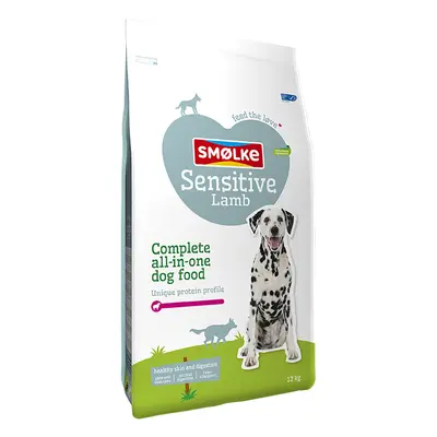 15% taniej! Smølke, sucha karma dla psa, 2 x 12 kg - Sensitive Lamb