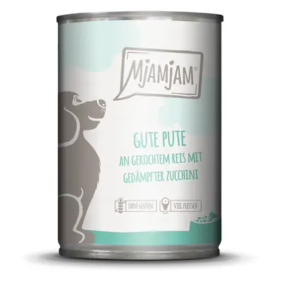MjAMjAM Adult, 6 x 400 g - Dobry indyk z gotowanym ryżem
