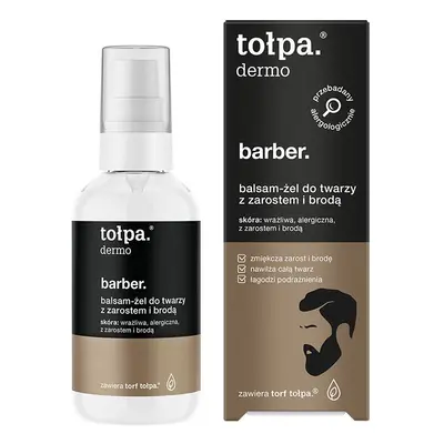 tołpa. dermo barber. balsam-żel do twarzy z zarostem i brodą, 75 ml