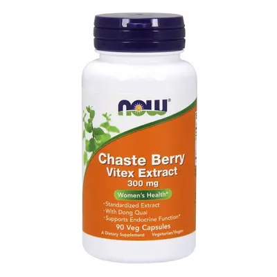 Kobieca Kondycja Niepokalanek Pospolity Now Foods Chaste Berry Vitex Extract 300mg 90vkaps