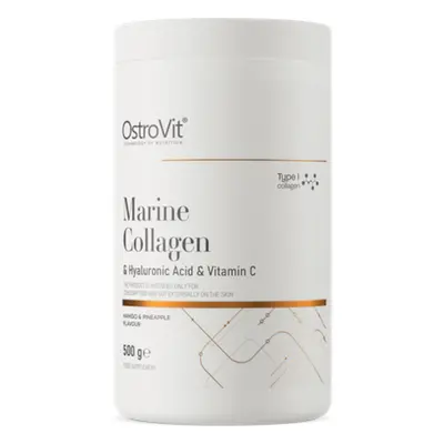 Regeneracja Stawów Kolagen + Vit C Ostrovit Marine Collagen Hyaluron VitC 500g