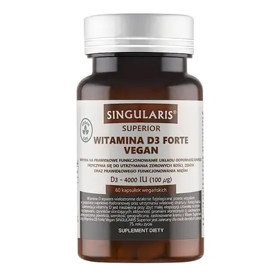 Witaminy Singularis Witamina D3 Forte 4000 Vegan 60kaps