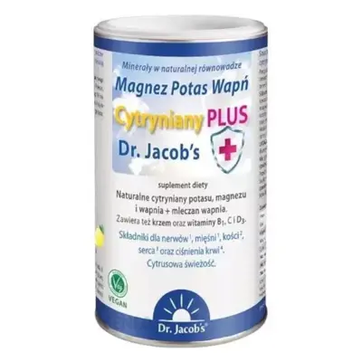 Minerały Kompleks Dr. Jacob's Magnez Potas Wapń Cytryniany Plus 300g