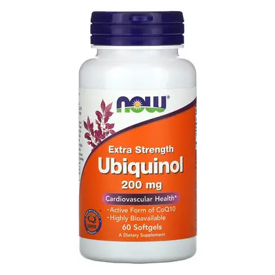 Zdrowe Serce Koenzym Q10 Now Foods Ubiquinol 200mg 60softgels