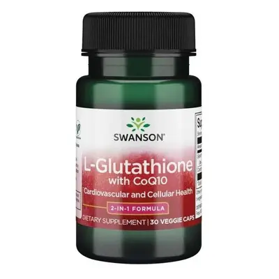 Detoks i Antyoksydanty Glutation + Koenzym Q10 Swanson L-Glutathione + CoQ10 30kaps