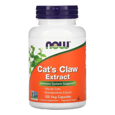 Wsparcie Odporności Koci Pazur Now Foods Cat's Claw Extract 120vkaps