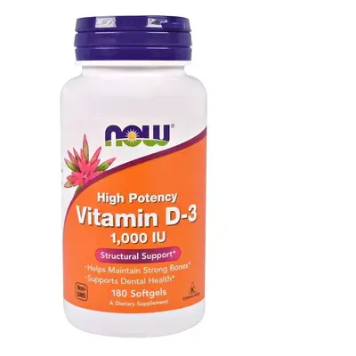 Witaminy D Now Foods D3 1000Iu 180softgels