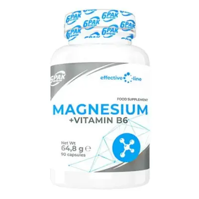 Witaminy i Minerały Magnez + Witamina B6 6PAK EL Magnesium+Vitamin B6 90kaps