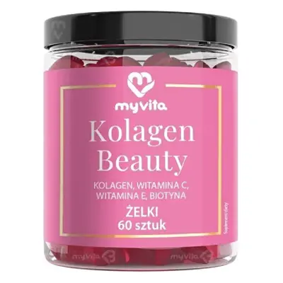 Wsparcie Włosów, Skóry, Paznokci Kompleks MyVita Kolagen Beauty 60szt