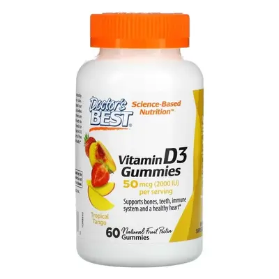 Witaminy D Doctor's Best Vitamin D3 Kids gummies 60żelek