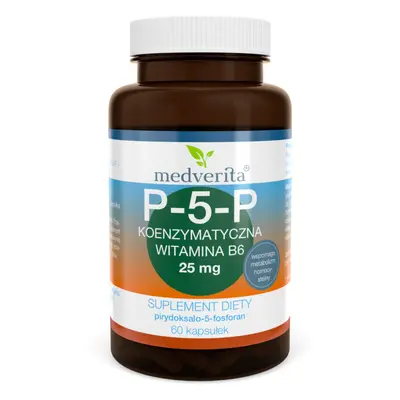 Witamina B MEDVERITA P-5-P 25 mg Koenzymatyczna Witamina B6 60kaps