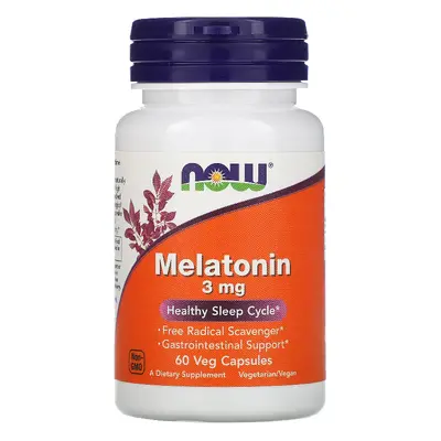 Dobry Sen Melatonina Now Foods Melatonine 3mg 60vkaps