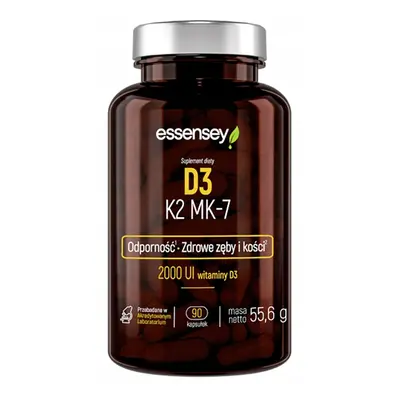 Witaminy D + K Essensey D3 K2 MK-7 90kaps