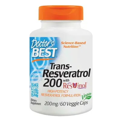 Zdrowe Serce Resweratrol Doctor's Best Trans-Resveratrol 200mg 60vkaps