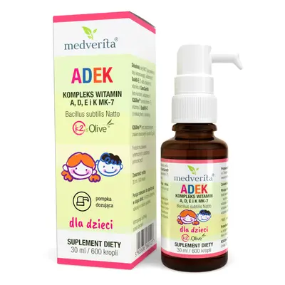 Witaminy ADEK MEDVERITA ADEK dla Dzieci 30ml