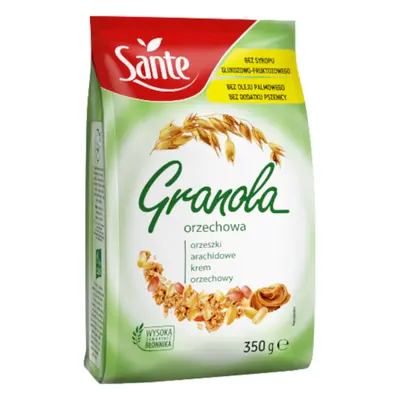 Zdrowa Żywność Zamiennik Śniadania Sante Granola Orzechowa 350g