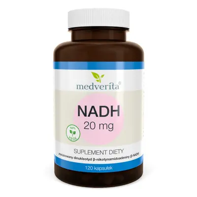 Suplement Energetyczny NADH Medverita NADH 20mg 120kaps