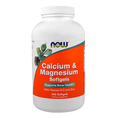 Witaminy i Minerały Kompleks Now Foods Magnesium & Calcium with Zinc and Vitamin D3 240softgels