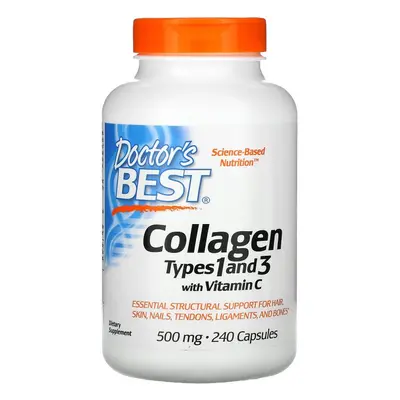 Regeneracja Stawów Kolagen + Vit C Doctor's Best Collagen Types 1&3 + Vit C 240kaps