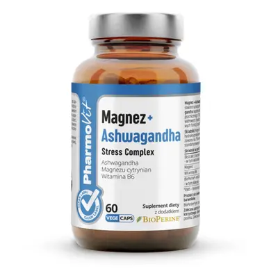 Układ Nerwowy Kompleks Pharmovit Magnez + Ashwagandha 60vkaps