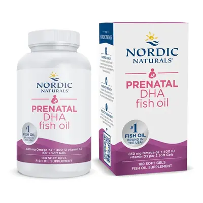 Kwasy Tłuszczowe Omega 3 Nordic Naturals Prenatal DHA+D3 180softgels