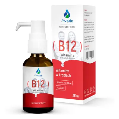 Witamina B Avitale Witamina B12 (Metylokobalamina) 200µg 30ml