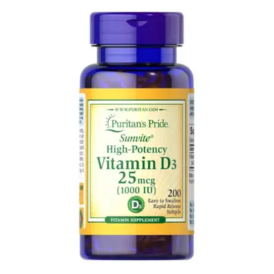 Witaminy Witamina D Puritan's Pride Vitamin D3 1000IU 200softgel