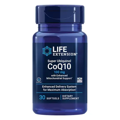 Zdrowe Serce Koenzym Q10 Life Extension Super Ubiquinol CoQ10 100mg 30softgels