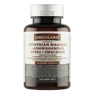 Układ Nerwowy Kompleks Singularis Cytrynian Magnezu + Ashwagandha 60kaps