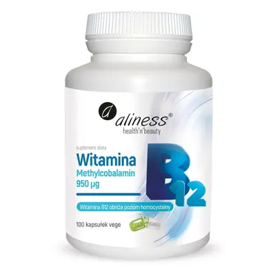 Witaminy B Aliness Witamina B12 Methylcobalmin 950µg 100kaps