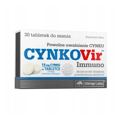 Minerały Cynk Olimp CynkoVir Immuno Do Ssania 30tab