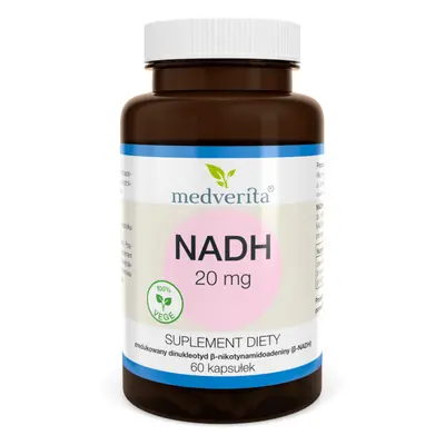 Suplement Energetyczny NADH Medverita NADH 20mg 60kaps