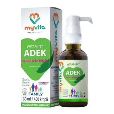 Witaminy ADEK MyVita ADEK dla Dzieci i Dorosłych 30ml