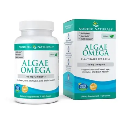 Kwasy Tłuszczowe Omega Nordic Naturals Algae Omega 3 715mg 120softgels