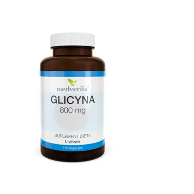 Aminokwasy Glicyna Medverita 800mg L-Glicyna 100kaps