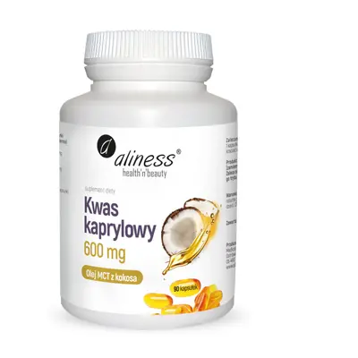 Kwas Kaprylowy Aliness Kwas Kaprylowy(60% c8) 600mg 90kaps