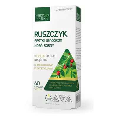 Układ Krążenia Kompleks Medica Herbs Ruszczyk P.Winogron Kora Sosny 60kaps