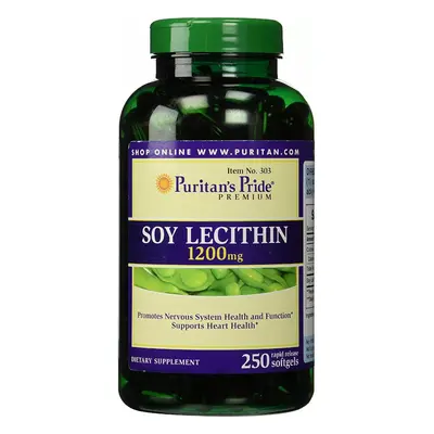 Układ Nerwowy Lecytyna Puritan's Pride Soy Lecithin 1200mg 250softgels