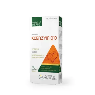 Zdrowe Serce Medica Herbs Koenzym Q10 Ubichinon 40kaps