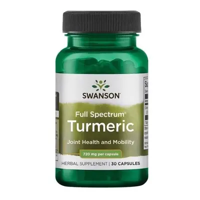 Wsparcie Odporności Kurkuma Swanson Turmeric 720mg 30kaps