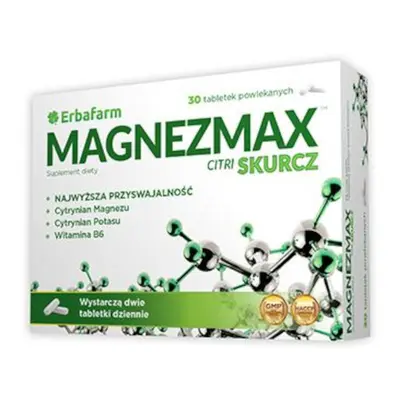 Magnez ErbaFarm MagnezMax Citri Skurcz 30tab