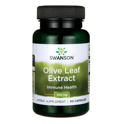 Wsparcie Odporności Liść Oliwy Swanson Olive leaf extract 500mg 60kaps