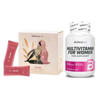 Zestaw Pokochaj Włosy Health Labs Care ShineMe 30sasz+ BioTechUSA Multivitamin for Women 60tab